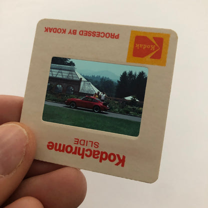 Porsche 911 Car 35mm Photo Slide Vintage 1981