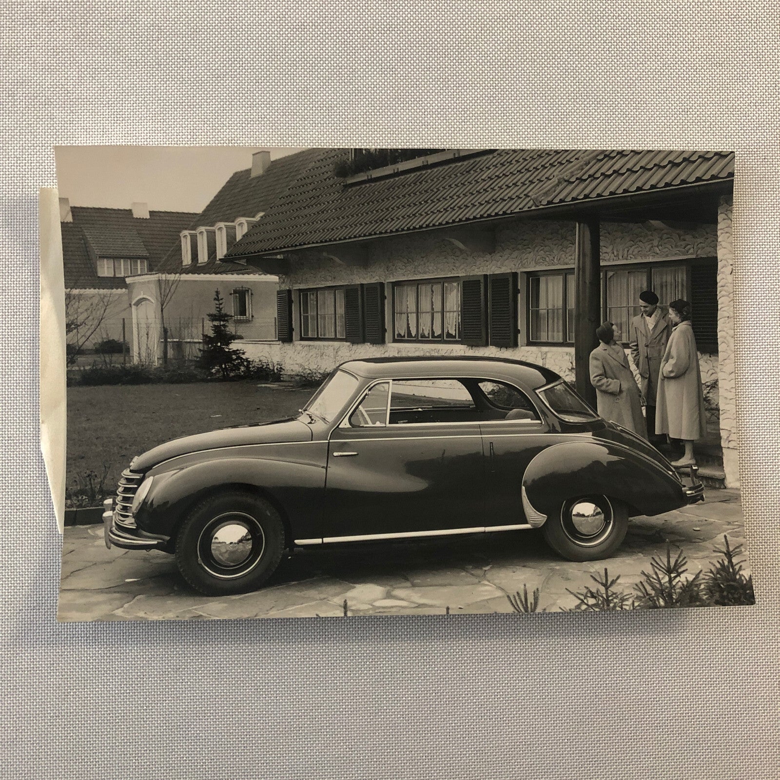 Auto Union DKW Coupe Car Factory Press Photo Photograph Vintage