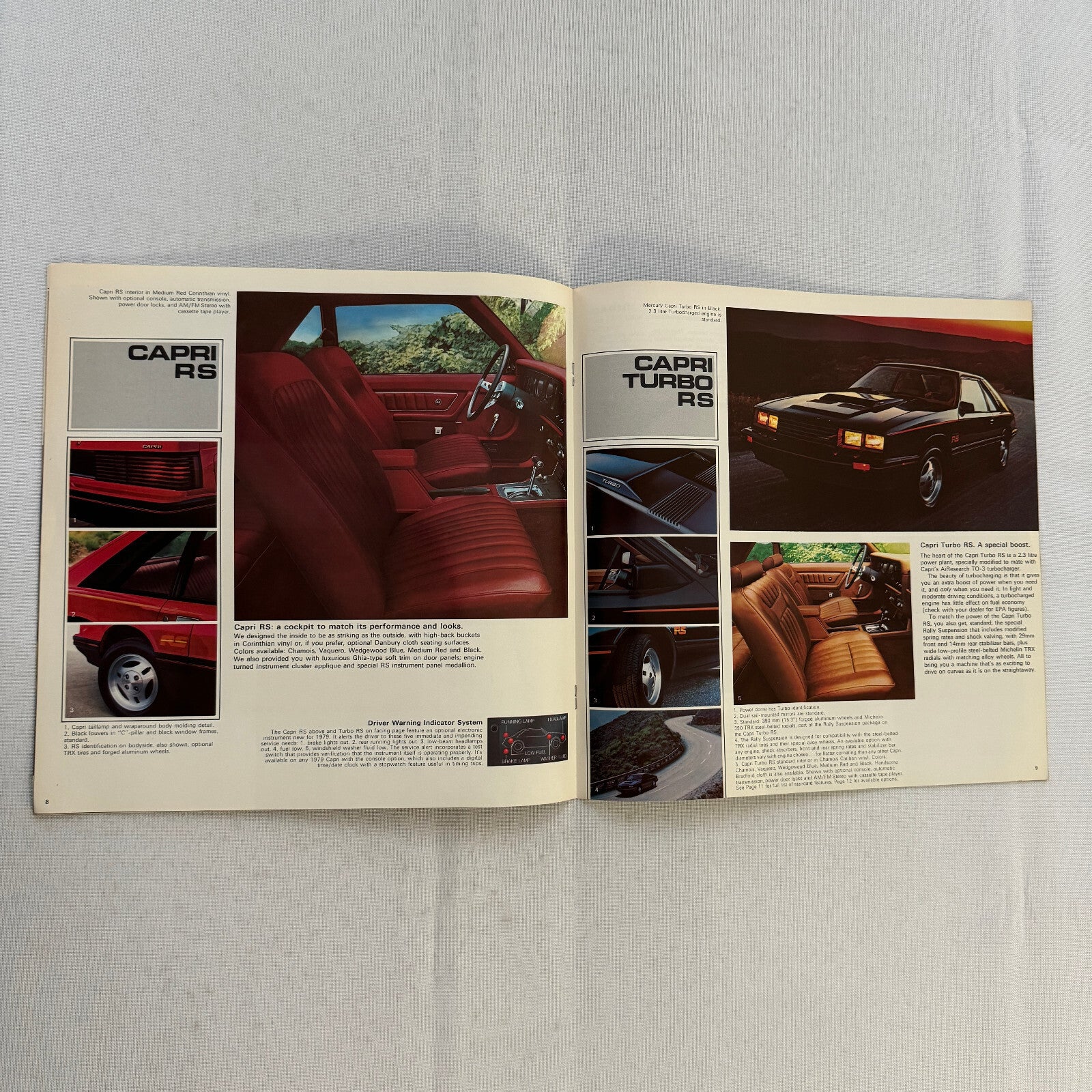 1979 Mercury Capri Car Sales Brochure Catalog Advertising Canadian
