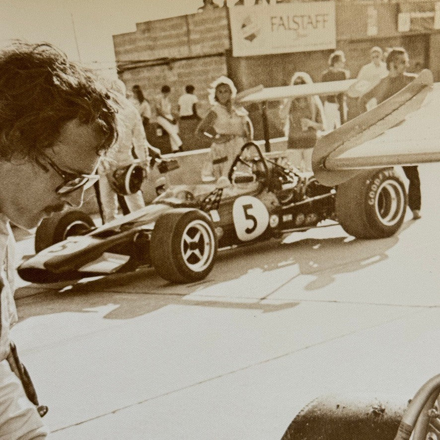 Vintage Racing Photo Photograph Dick Smothers Driver Car Motorsport Race