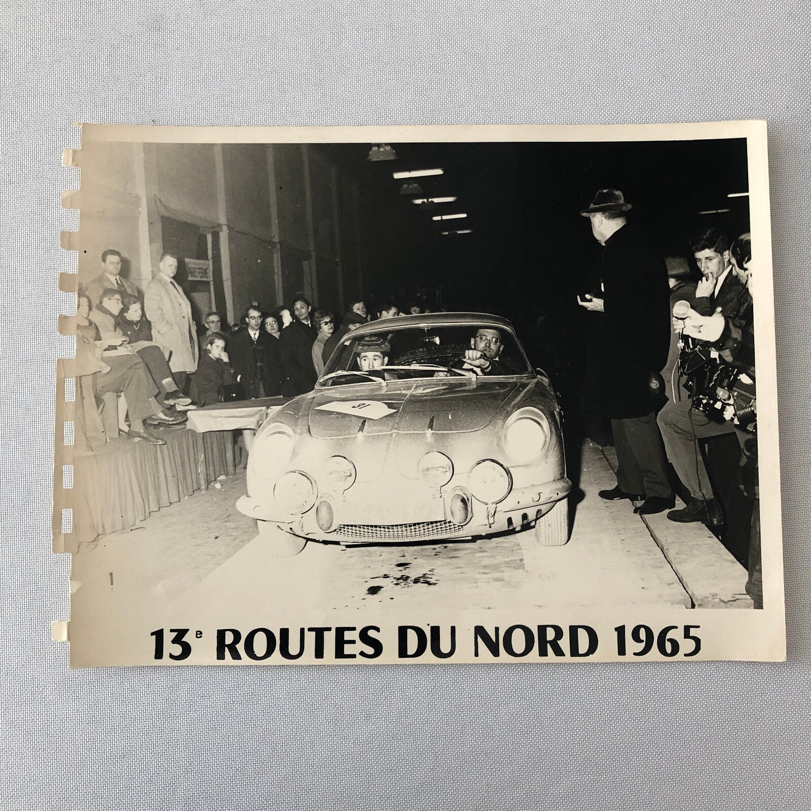 Vintage Renault Alpine Rally Racing Car Photo Photograph 1965 Routes du Nord 