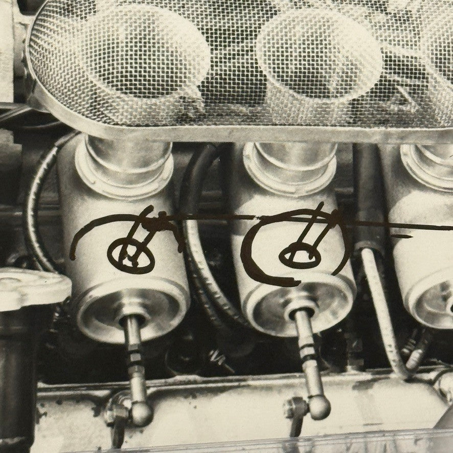 Vintage Cooper Maserati Racing Engine Photograph Car Motorsports Photo Print