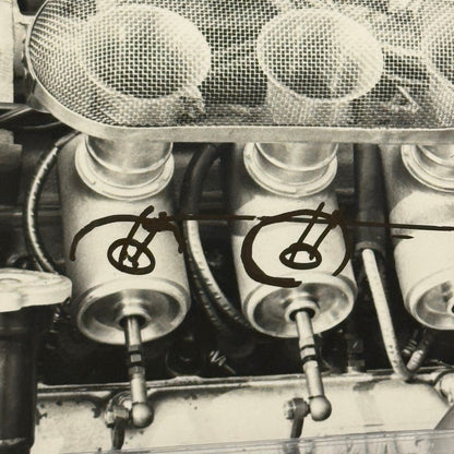 Vintage Cooper Maserati Racing Engine Photograph Car Motorsports Photo Print