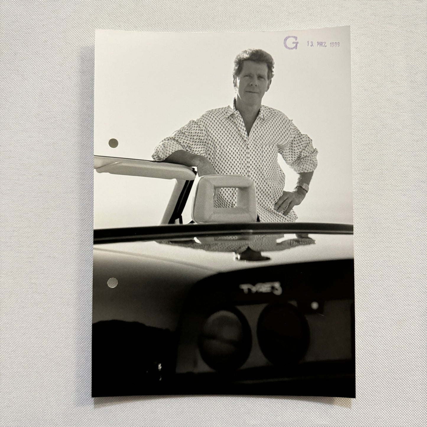 Bitter Type 3 Car Founder Designer Erich Bitter Factory Press Photo Photograph