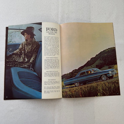 1964 Ford Car Sales Brochure Catalog Canadian Galaxie Custom 500 Station Wagon