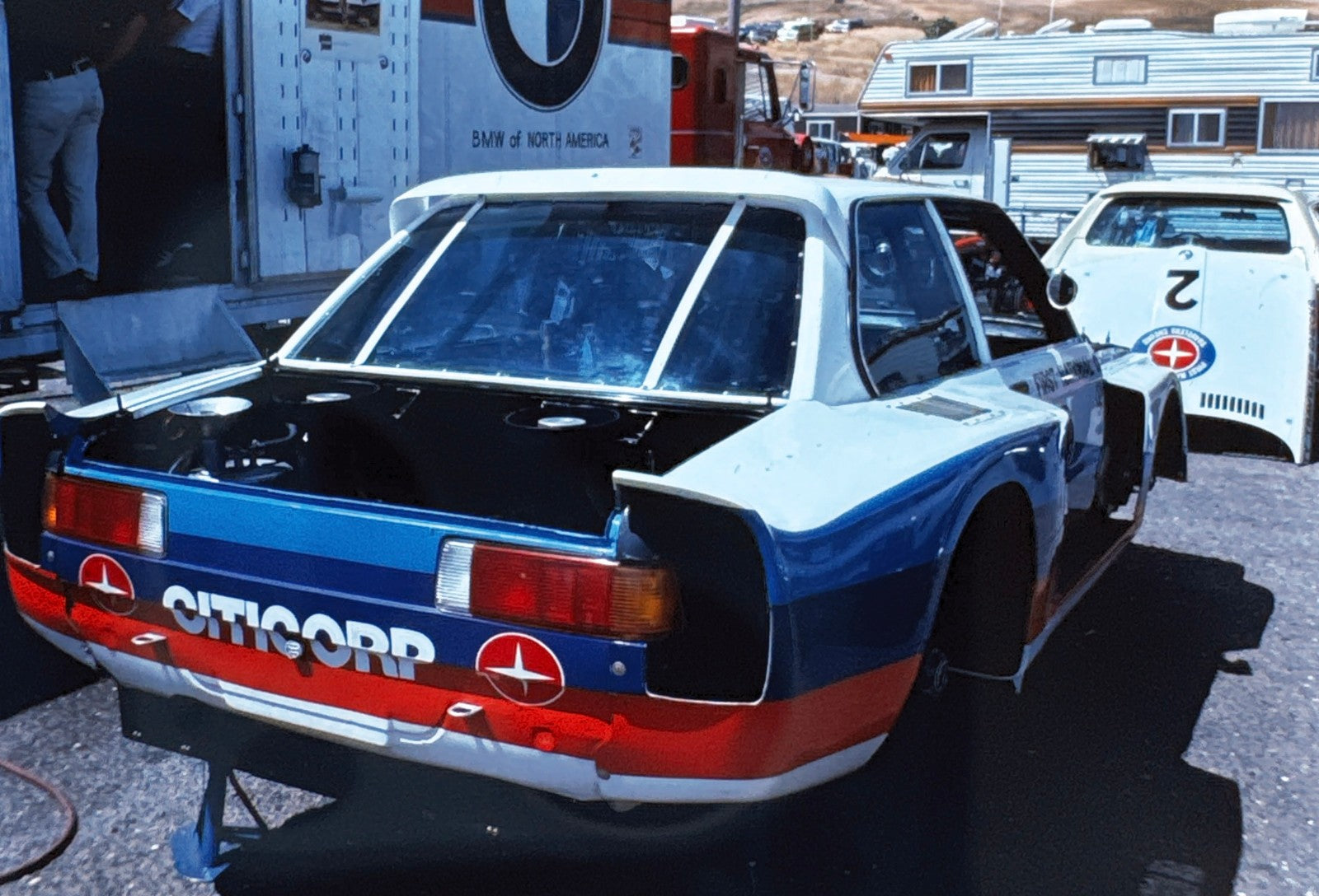 BMW 3.0 CSL David Hobbs Racing Car 35mm Slide Vintage Kodachrome Kodak