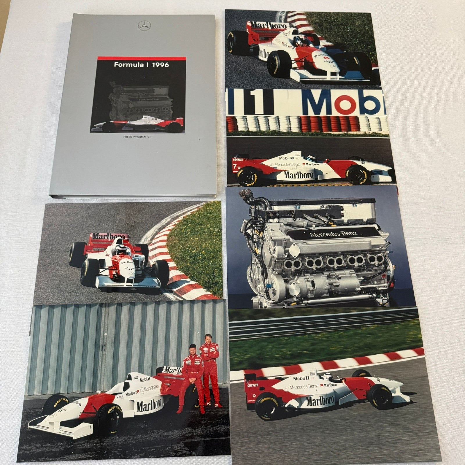 1996 Mercedes Marlboro F1 Formula One Racing Press KIt Mika Hakkinen Coulthard