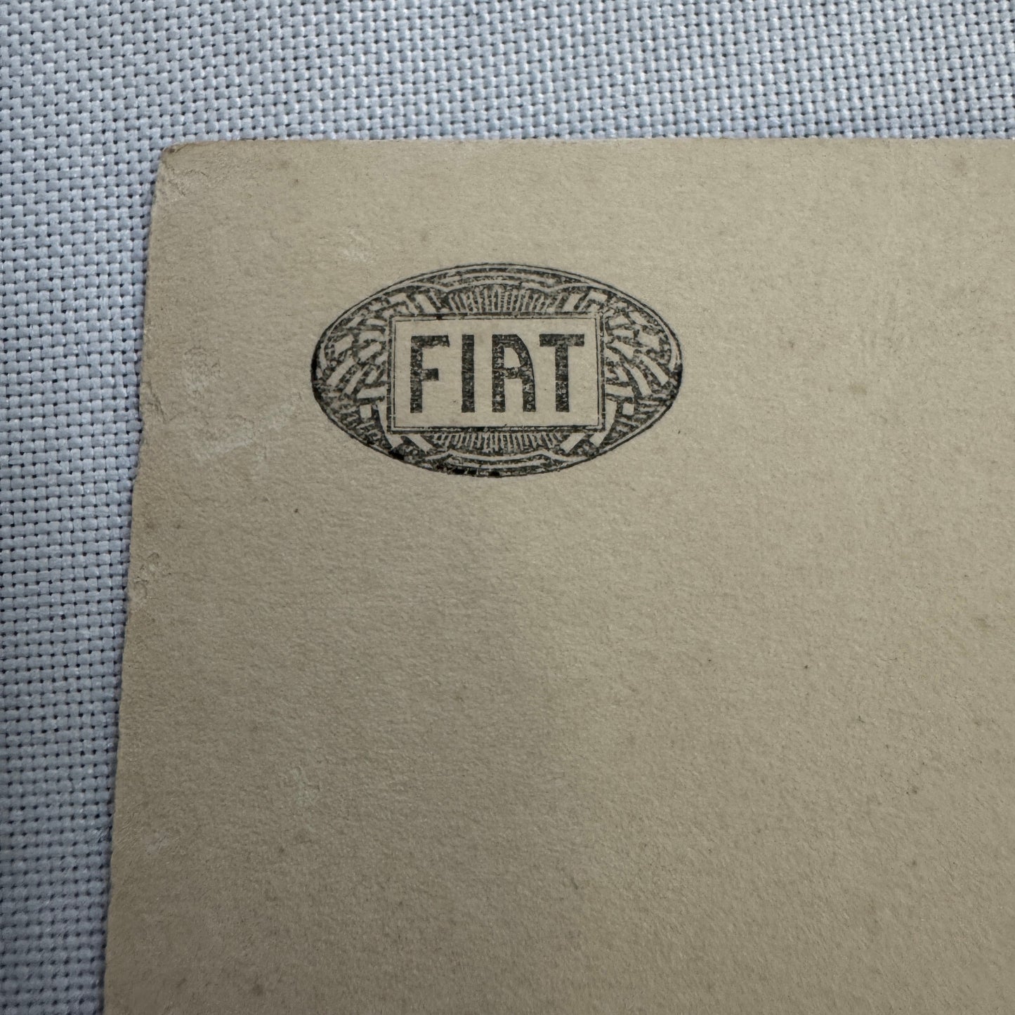 Vintage Fiat Car Automobile Advertising Postcard Post Card Italy Italian