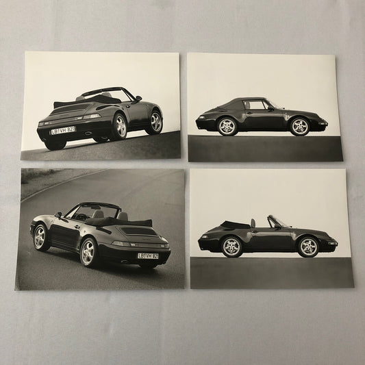 Porsche 911 Carrera Cabriolet Convertible Photo Photograph Lot of 4