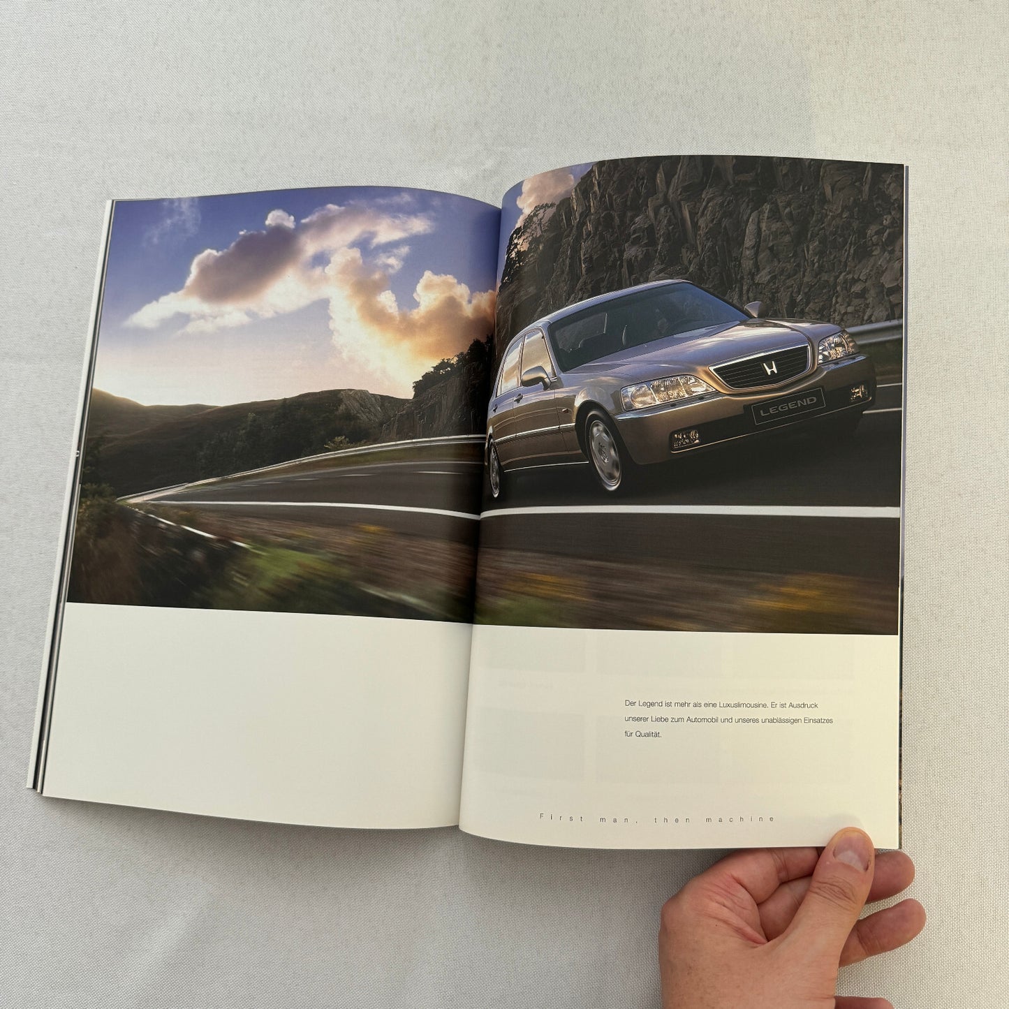 1999 Honda Legend Car Sales Brochure Catalog GERMAN Text European