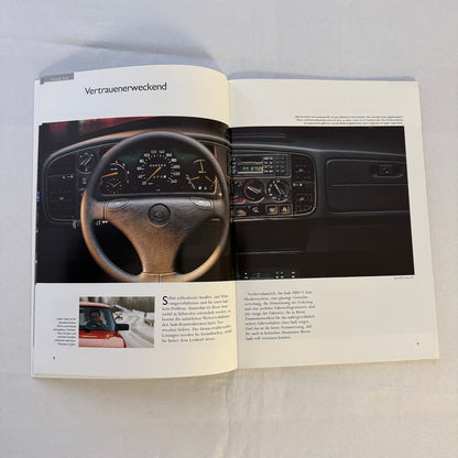 1992 Saab 900 Car Sales Brochure Catalog Saab 900 Cabriolet Turbo 16S GERMAN