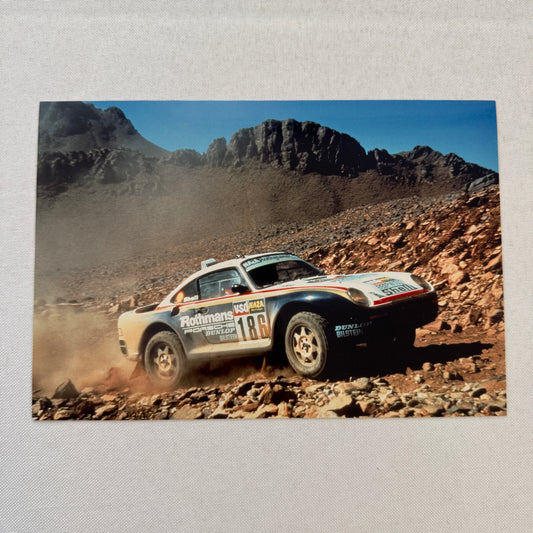 Porsche 959 Paris Dakar Safari Rally Rallye Car Racing Factory Photo Photograph