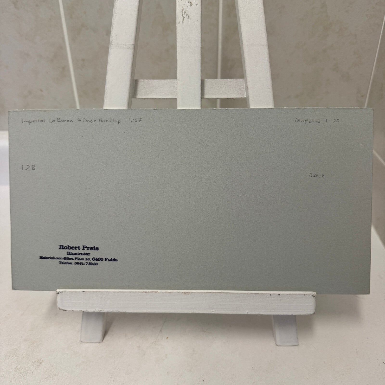 1957 Imperial LeBaron Hardtop Car Automobile Illustration Art Drawing Hand Drawn