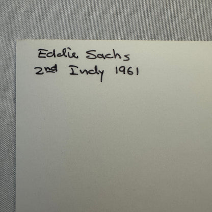 Vintage Indy Racing Photo Eddie Sachs 1961 Race Car Motorsport Modern Print