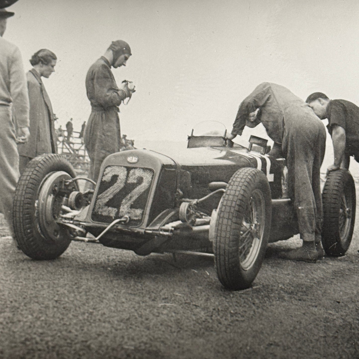 Richard Seaman Delage Racing Car 1937 South African Grand Prix Race Photo Modern