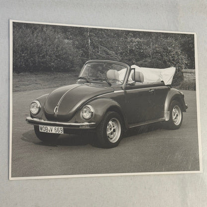 Vintage Volkswagen Beetle Convertible VW Bug Car Photo Photograph Cabriolet