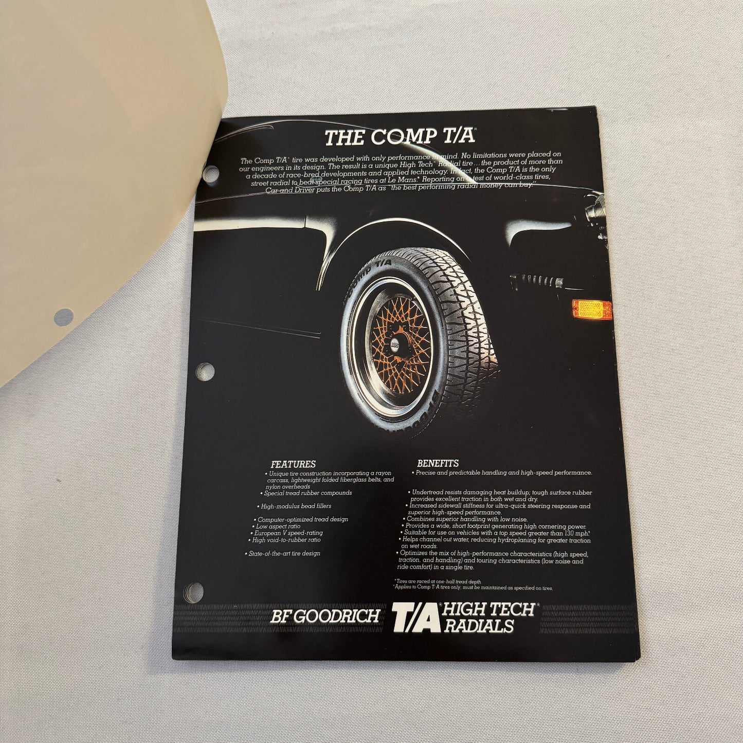 BF Goodrich Mazda Lola T616 Racing Press KIt Brochure Lola T-616 Jim Busby +