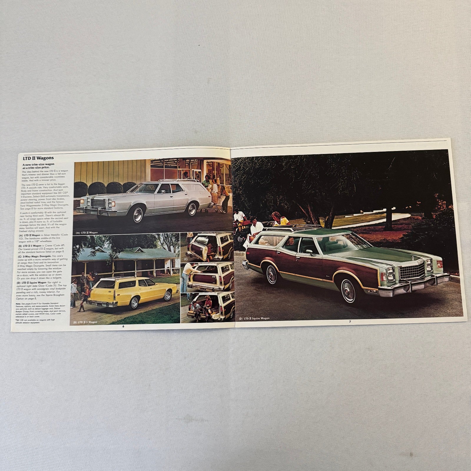 1977 Ford Station Wagon Car Sales Brochure Pinto Cruising Wagon Club Wagon LTD