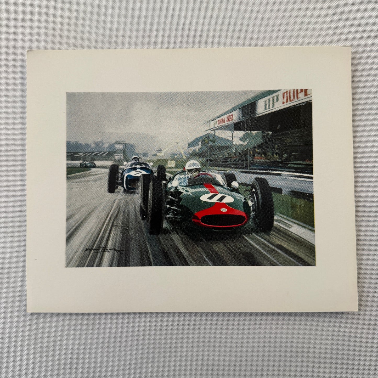 John Surtees Cooper Climax Stirling Moss Goodwood 1961 Illustration Print
