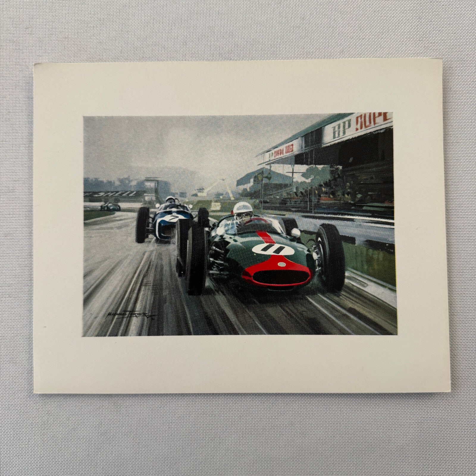 John Surtees Cooper Climax Stirling Moss Goodwood 1961 Illustration Print