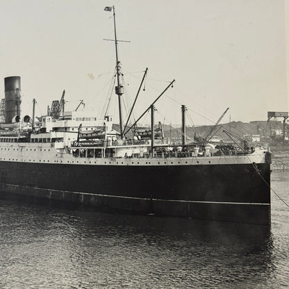 Vintage Ship Boat Photo Photograph Print Cunard White Star Line SS Ausonia