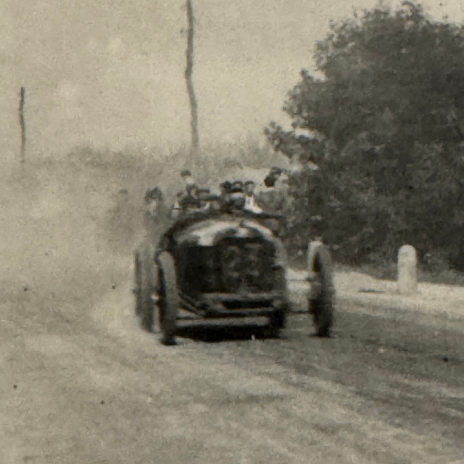 Vintage Racing Car Postcard Post Card Italian 1924 Mille Miglia Alberto Ascari