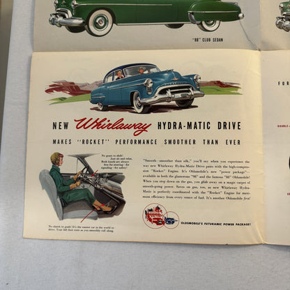 Oldsmobile Sales Brochure Catalog 76 88 98 Coupe Sedan Convertible 1950 1951