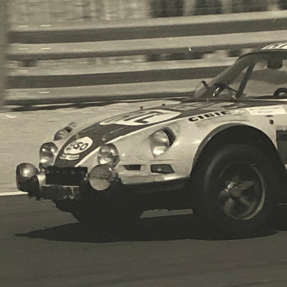 Vintage Renault Alpine Racing Photo Photograph Print 1972
