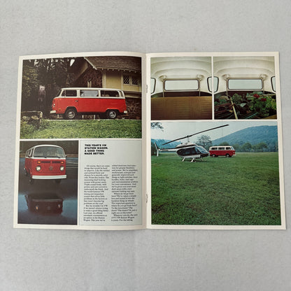 1975 Volkswagen VW Bus Van Station Wagon Camper Campmobile Brochure Catalog
