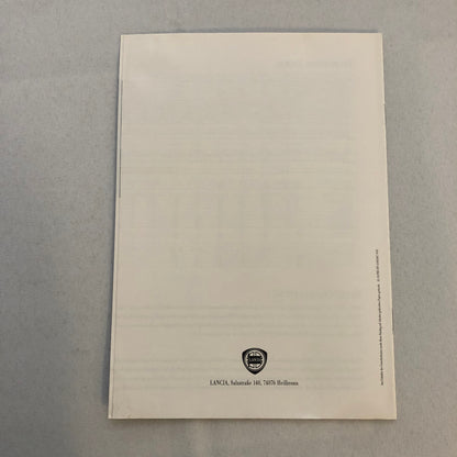 Lancia Dedra Sales Brochure Catalog Dedra HF