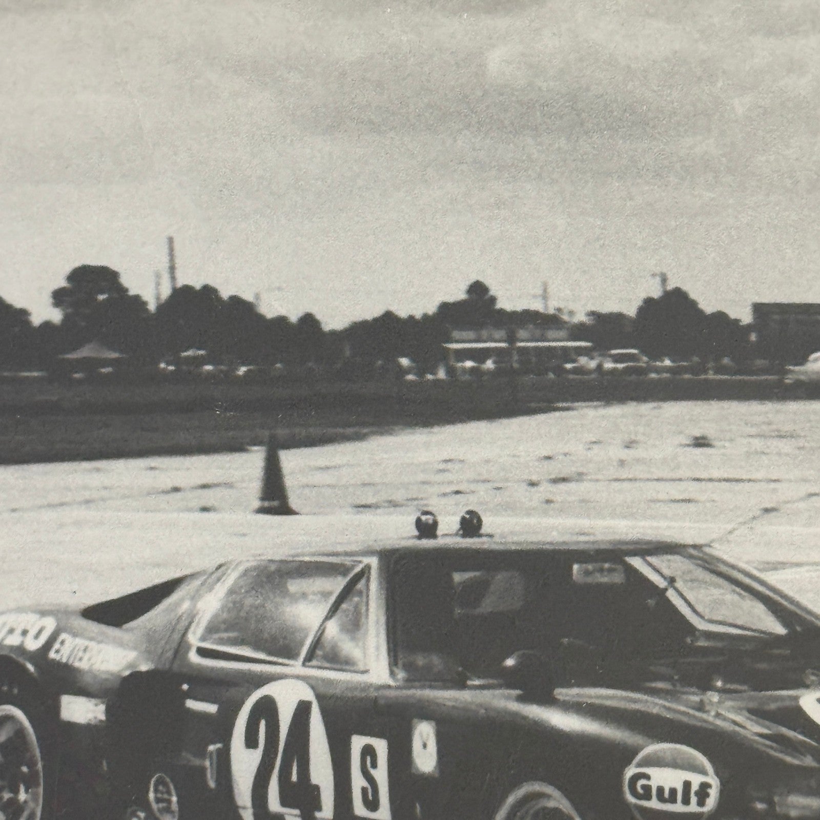 Vintage Racing Photo Photograph Ford GT40 Sebring 1969 Dieter Oest Francis Grant
