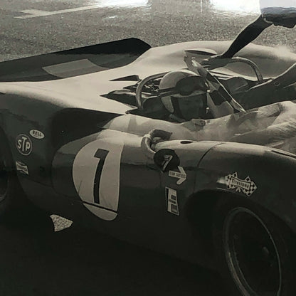 Vintage John Surtees Lola CanAm Racing Car Photo Photograph Bernard CAHIER 