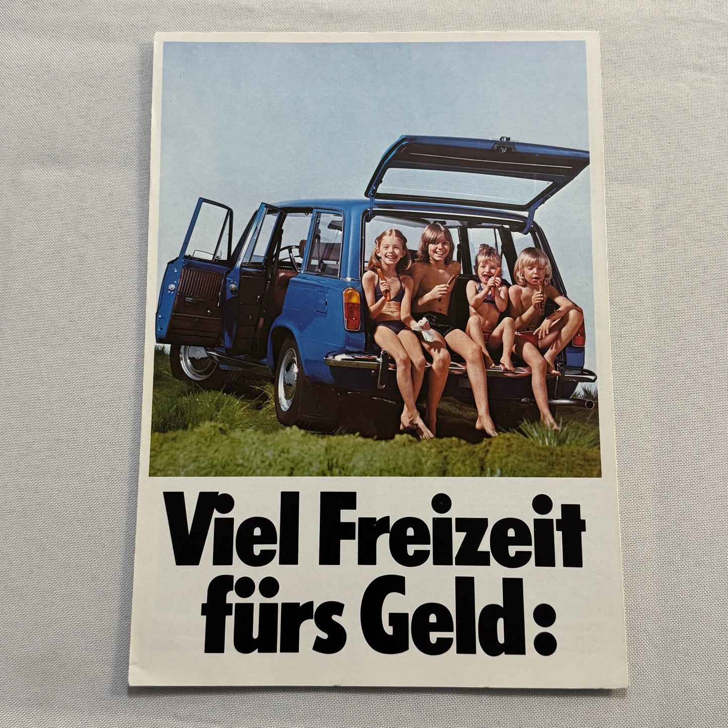Lada 1200 and 1500 GL Car Sales Brochure Catalog Advertising German Text Vintage