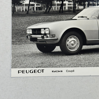 1973 Peugeot 504 Coupe Factory Press Photo Photograph Vintage