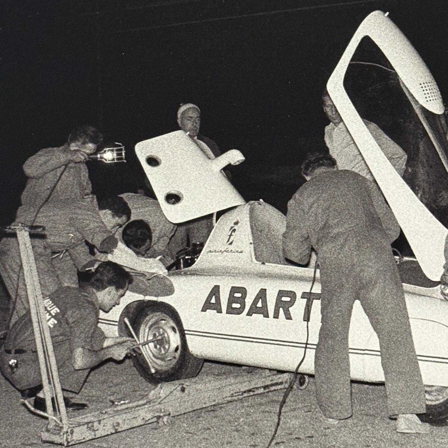 Fiat 500 Abarth Car Monza 1958 Photo Photograph Modern Print