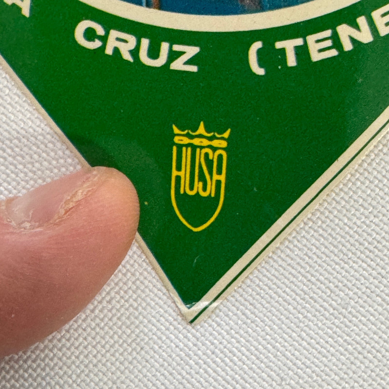 Vintage Travel Luggage Label Hotel Taoro Puerto de la Cruz Espana Spain Tenerife