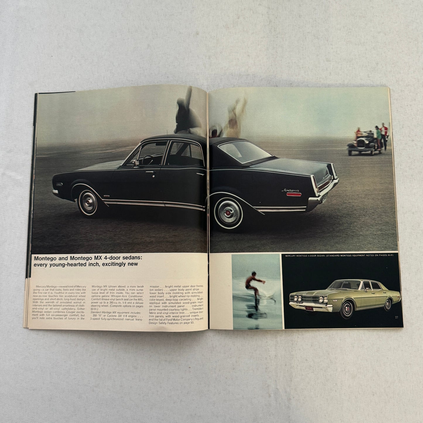 1968 Mercury Sales Brochure Catalog Montego Cyclone Cougar Marquis Montclair +