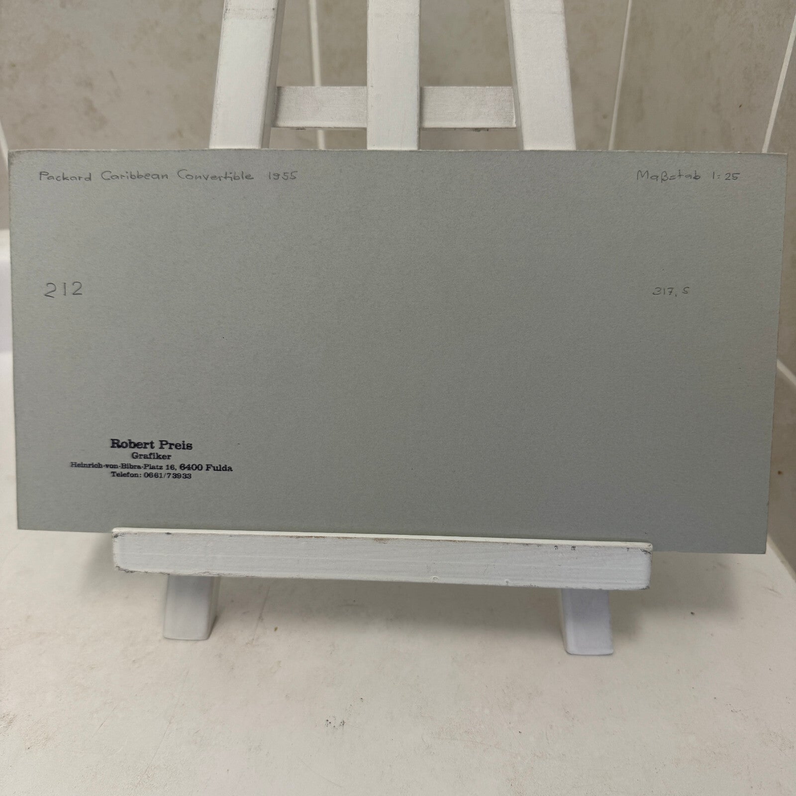 1955 Packard Caribbean Convertible Car Illustration Art Drawing Hand Drawn