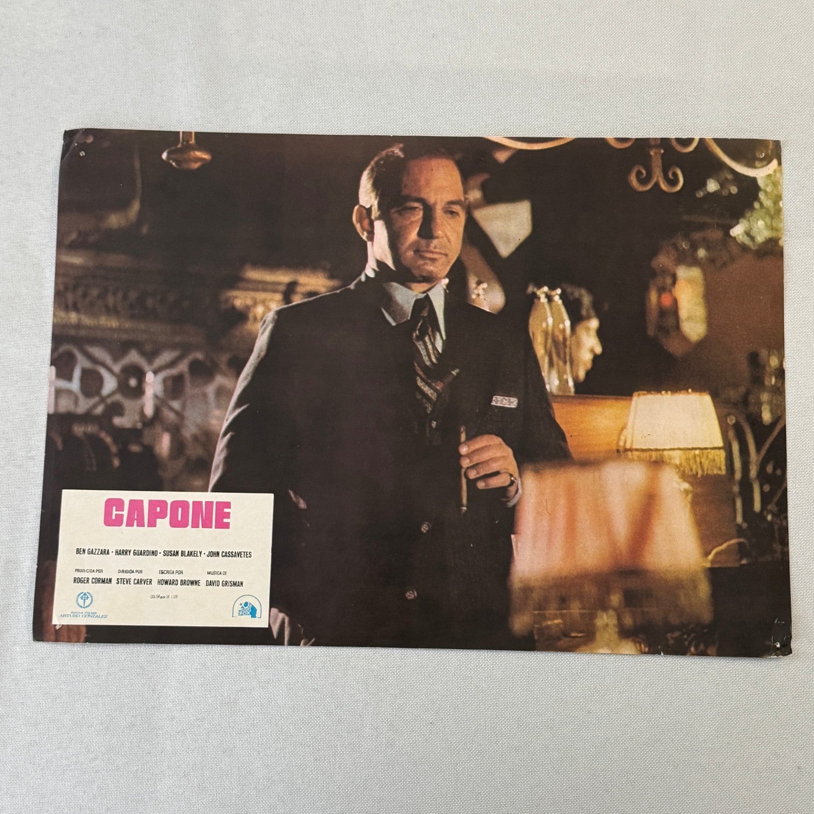 Vintage Movie Lobby Card Poster Lot CAPONE Spanish Lot 6x 1975