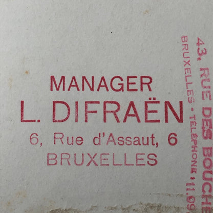 Circus Bicycle Act Photo Card Arnold & Delfini Comp Belgium Bike