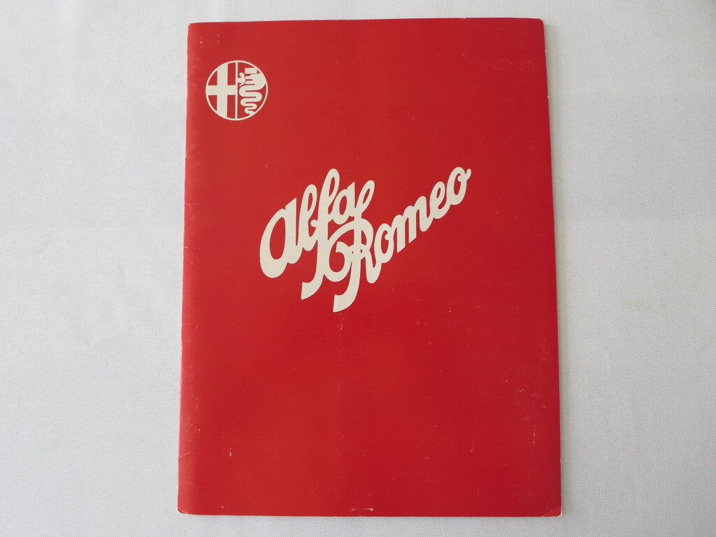 1975 Alfa Romeo Press Kit Alfetta Spider GT French Canadian Brochure