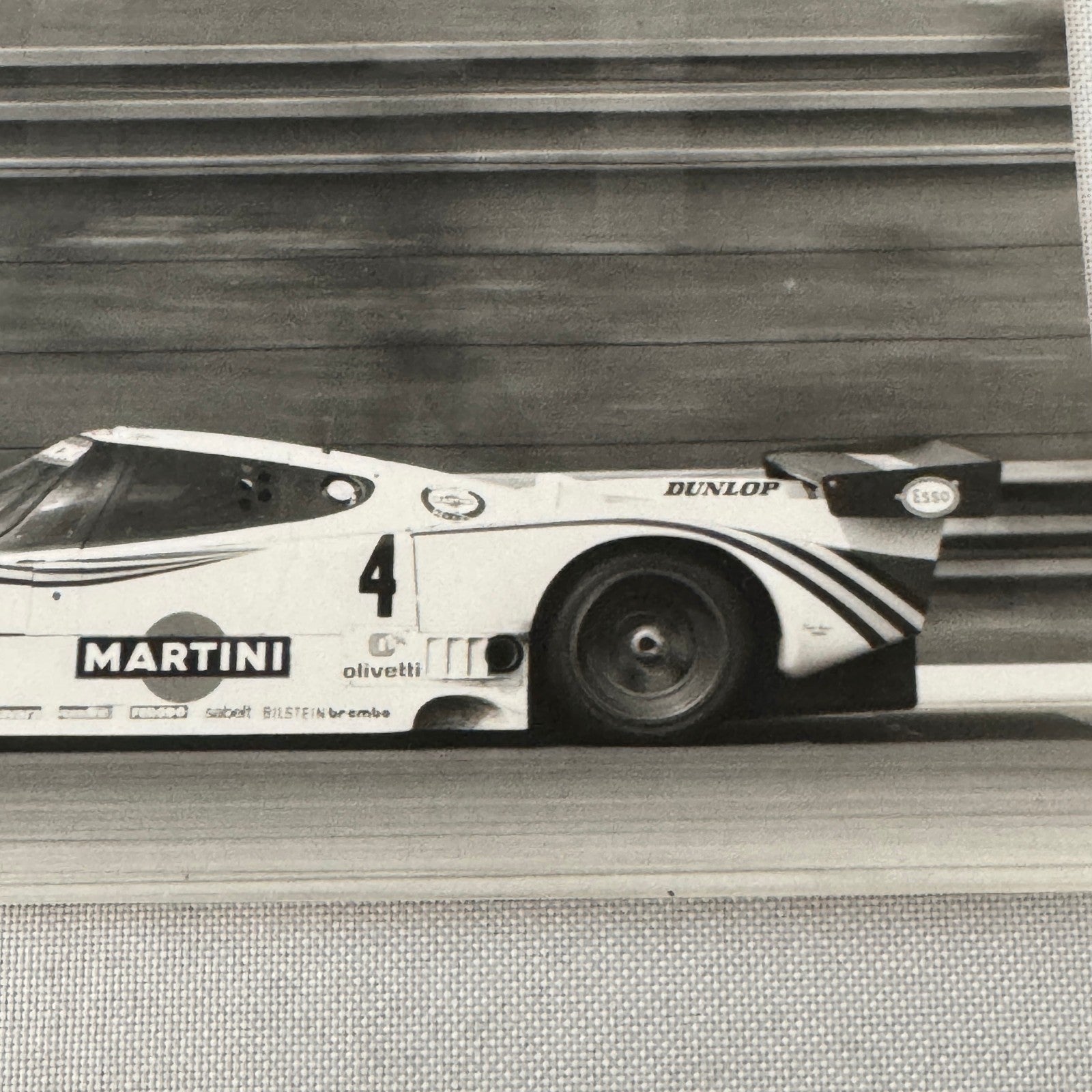 Monza 1000 KM Lancia Martini Racing Car Photo and Press Release Vintage