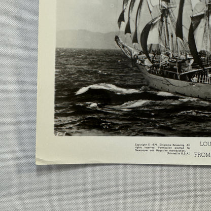 Louis de Rochemont Windjammer Movie Press Photo Photograph Cinerama 1971 Film