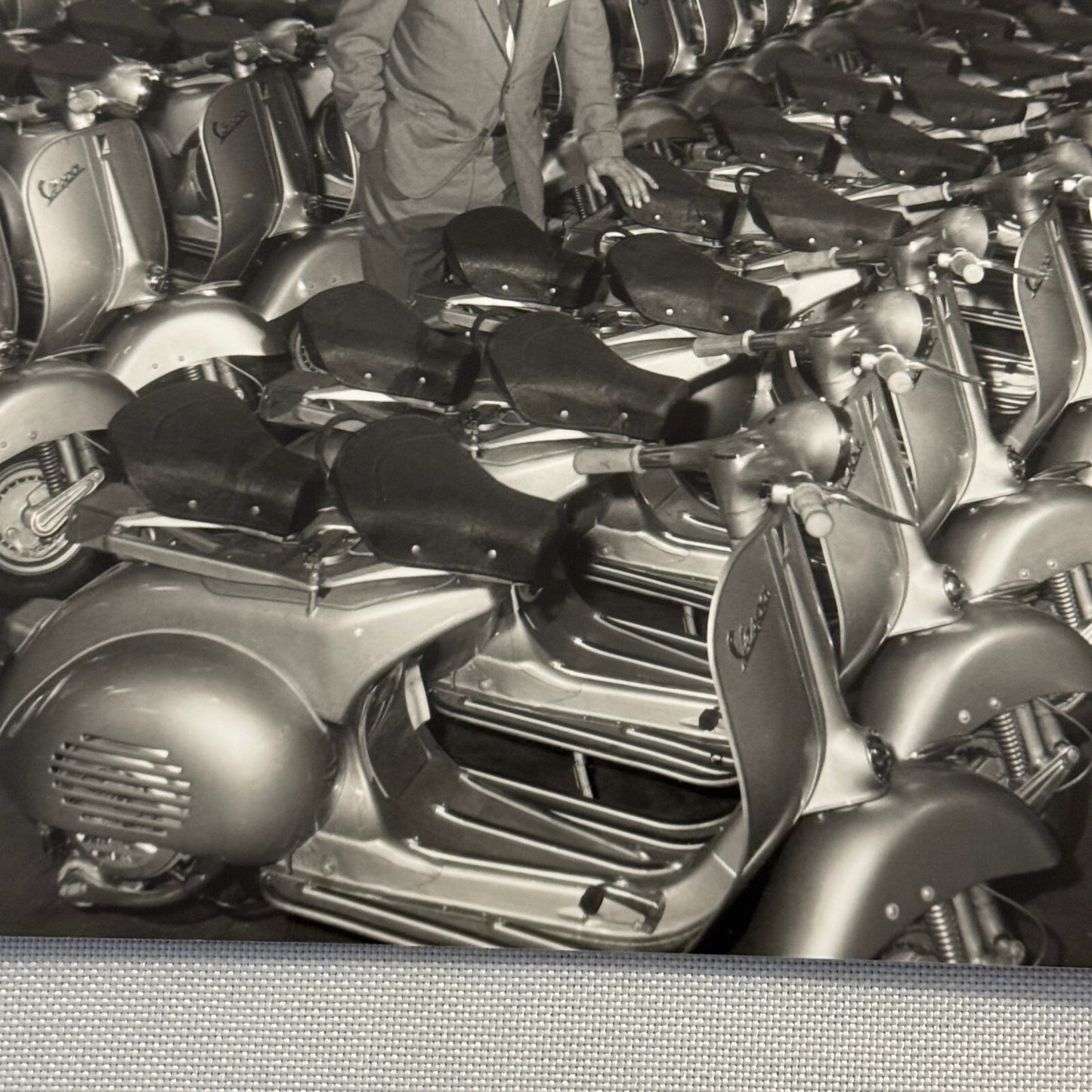 Juan Manuel Fangio Racing Driver Photo Print Vespa Scooter Photograph