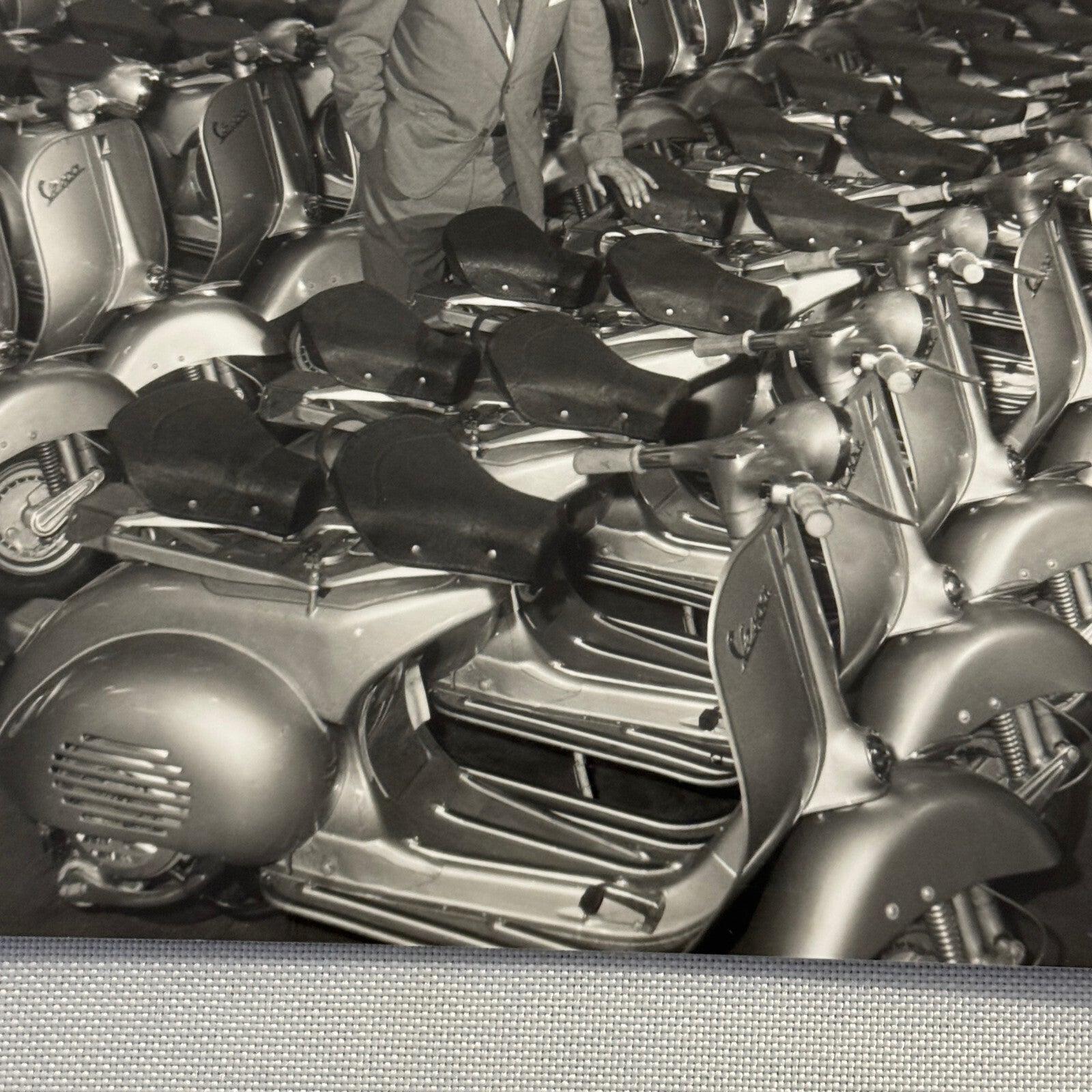 Juan Manuel Fangio Racing Driver Photo Print Vespa Scooter Photograph