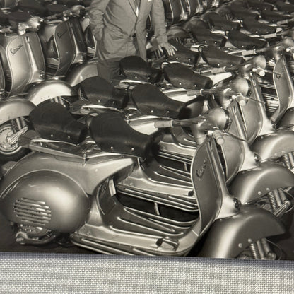 Juan Manuel Fangio Racing Driver Photo Print Vespa Scooter Photograph