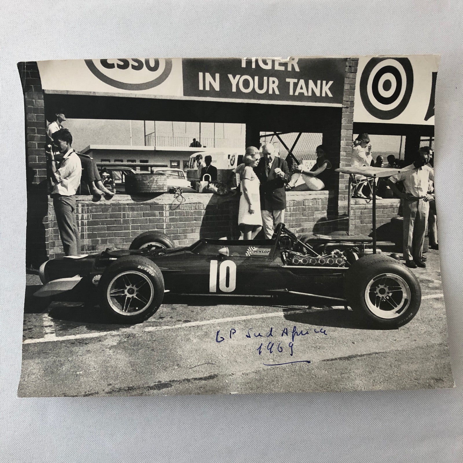 Vintage Racing Photo Photograph BRM 1969 South African Grand Prix Louis Stanley