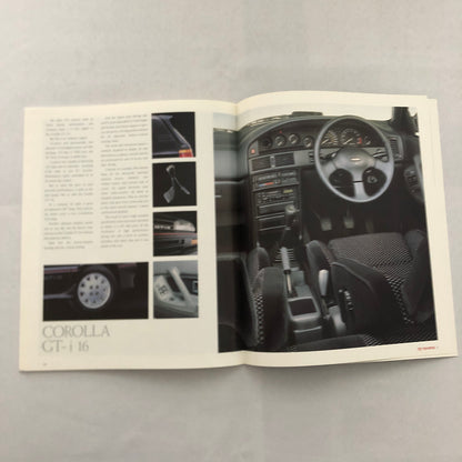 1990 Toyota Sports Car Sales Brochure Catalog Celica Supra MR2 Corolla UK Market