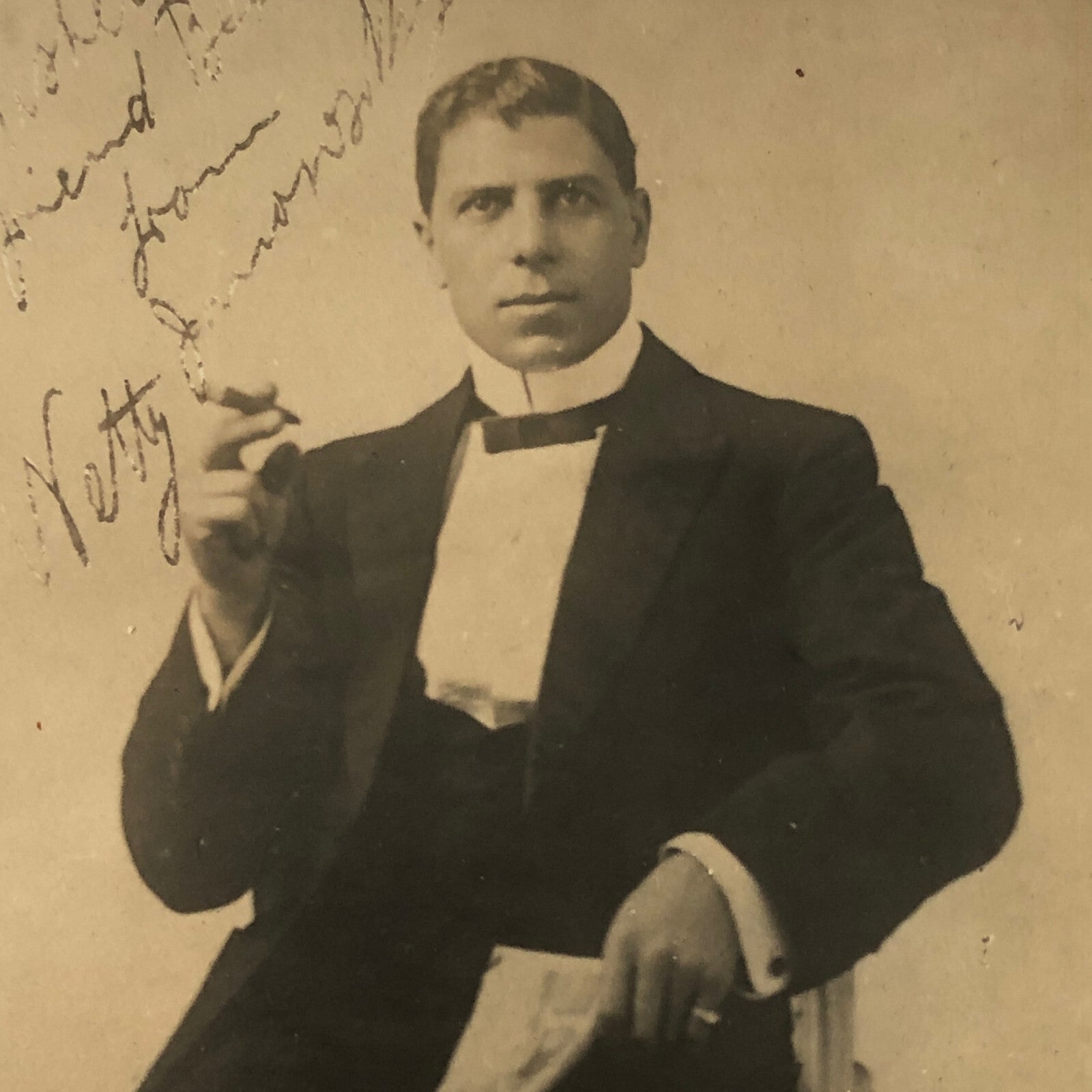 Circus Performer with Cigar Netty Janowsky Photo Photograph Print Vintage