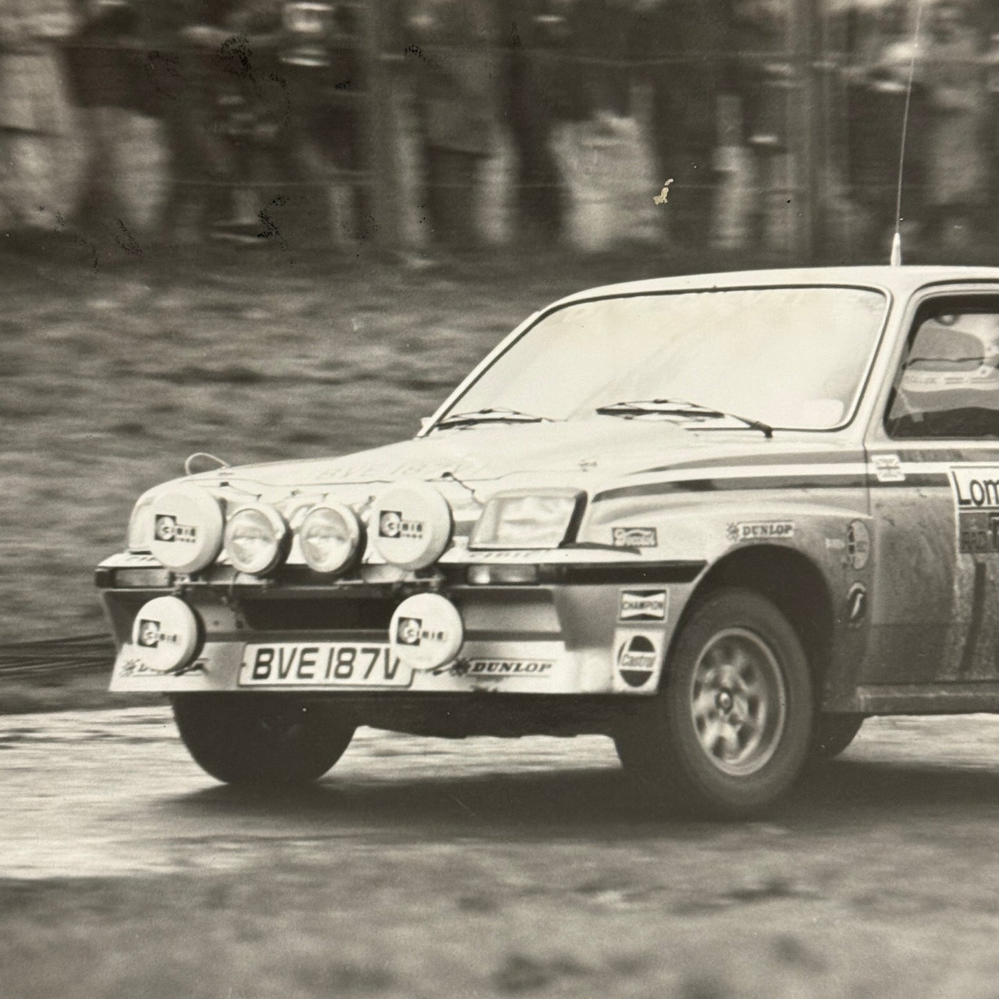 1980 RAC Rally Rallye Car Racing Photo Photograph Vauxhall Chevette Vintage Car